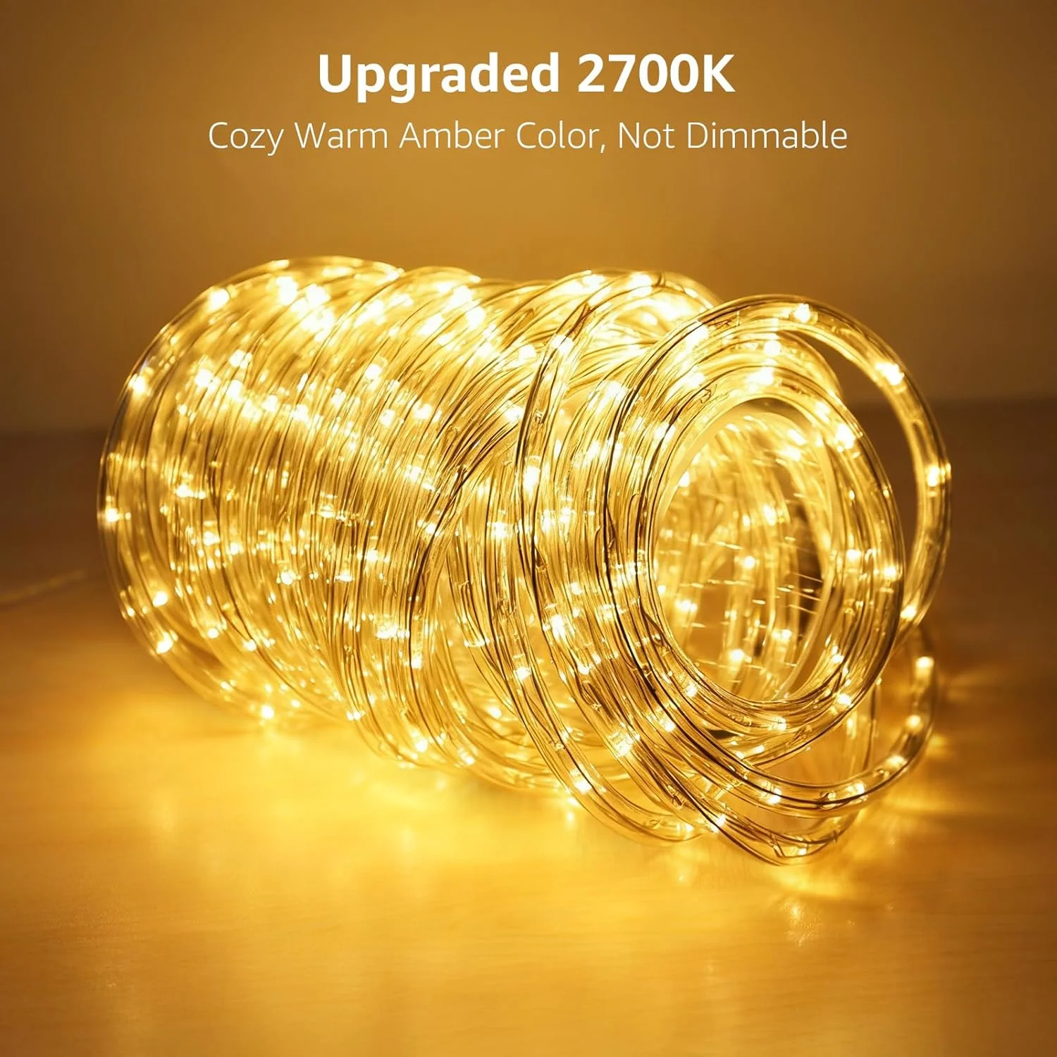 Lepro Outdoor Rope Lights (Warm White 2700K, 33ft, 240 LEDs) - Image 2