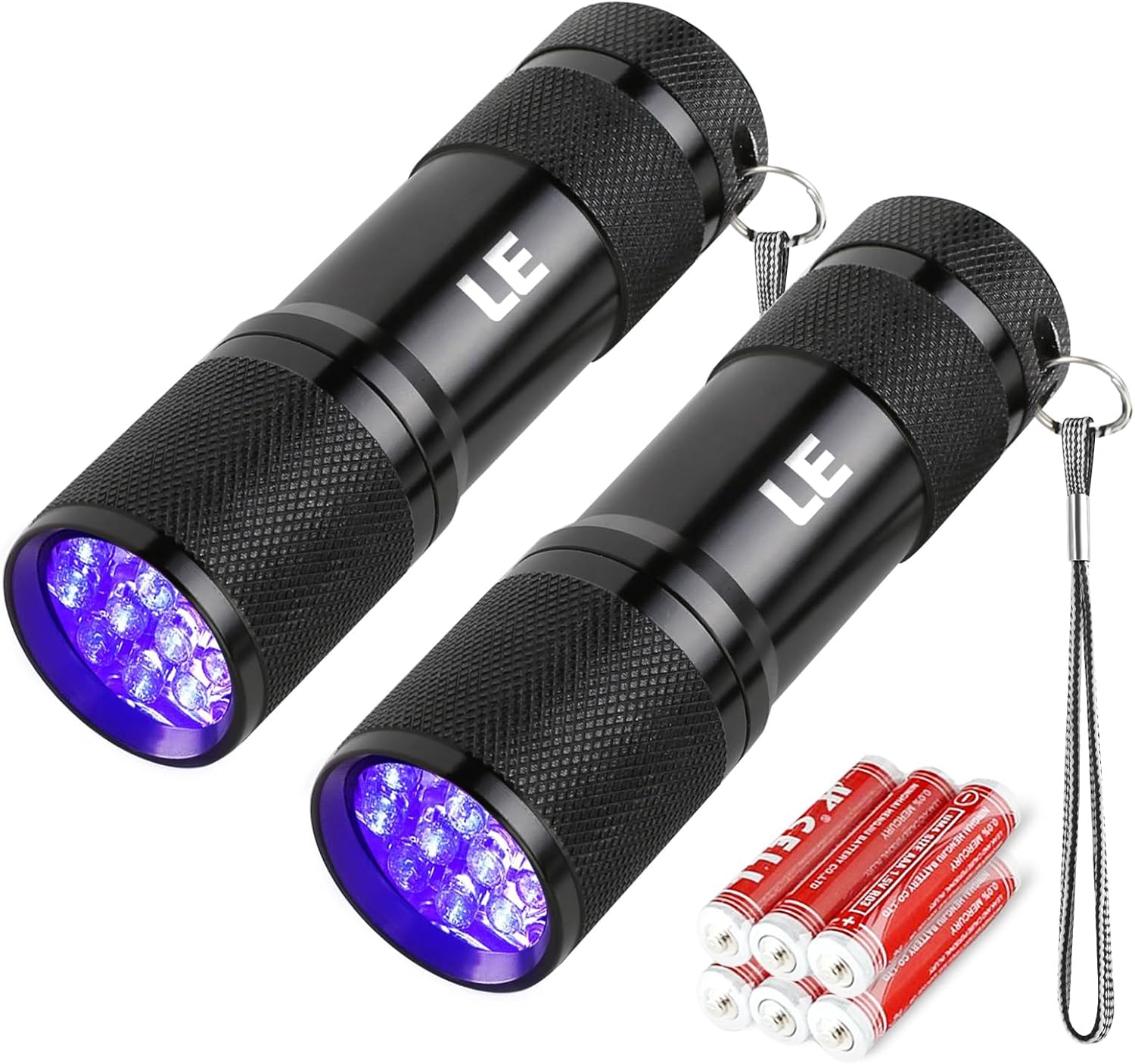 Lepro 395nm UV Black Light Flashlight, Portable Ultraviolet Stain Detector with AAA Batteries - Image 7