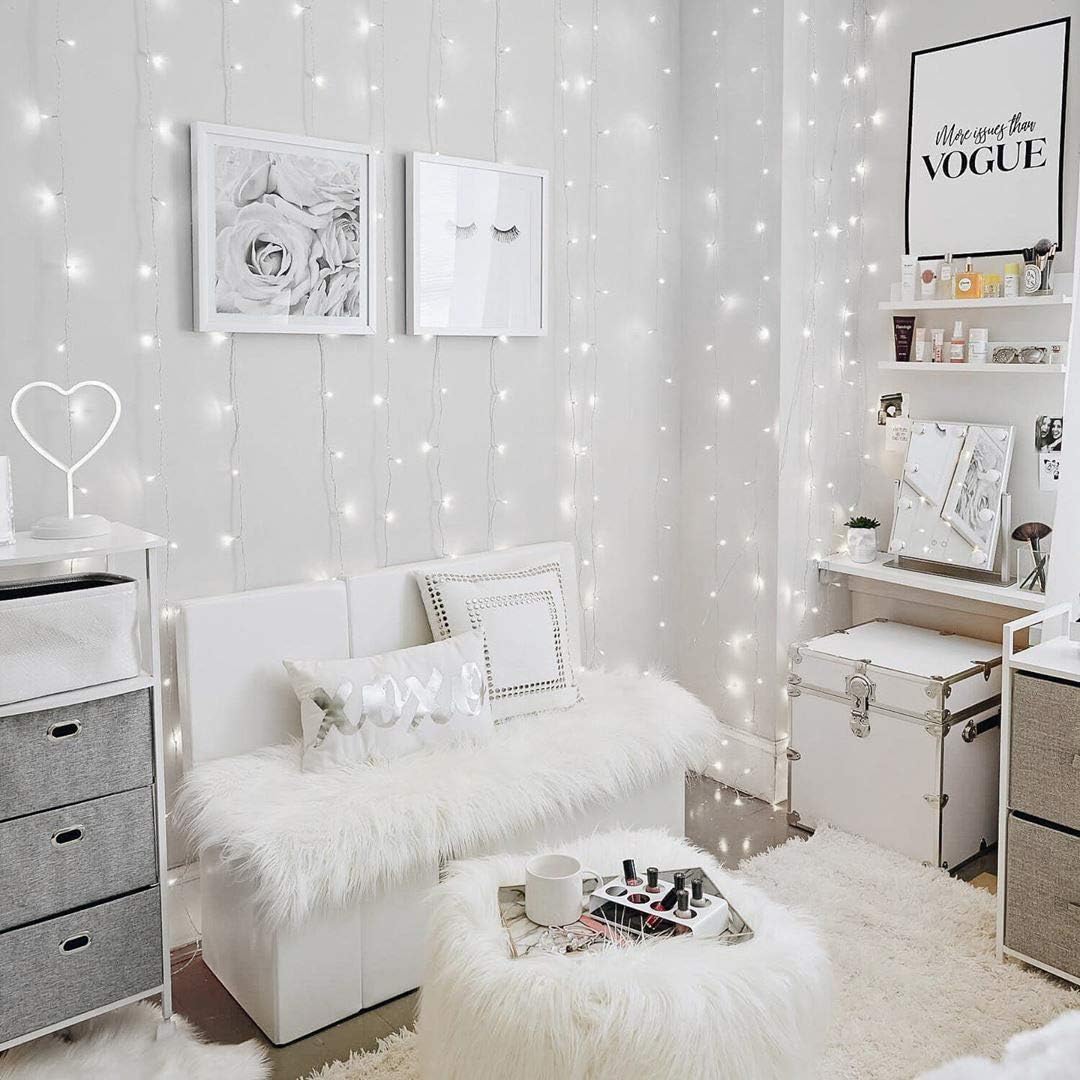 Lighting EVER Christmas Curtain Lights Cool White - Image 2